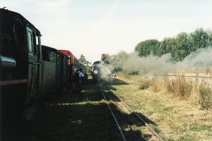 Spotkanie obu pociągów na stacji Witkowo.