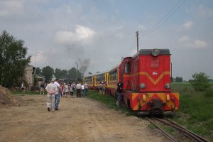 Dwa pociągi na stacji Niechanowo.