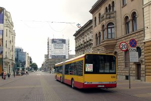 Fotostop na ulicy Piotrkowskiej.