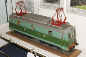 Model lokomotywy elektrycznej ET21.