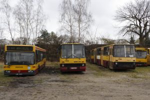 Wszystkie przeznaczone na złom autobusy - #1756, #1553, #2096 i #2904.